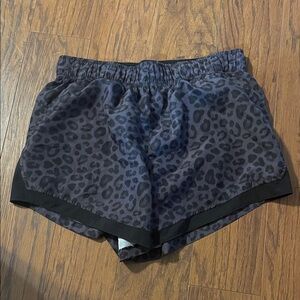 Athletic Works Black Leopard Print Women's Shorts